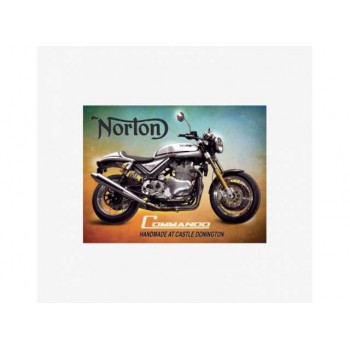 Tac Signs - Plăcuță metalică decorativă [30x40cm] - Norton Commando